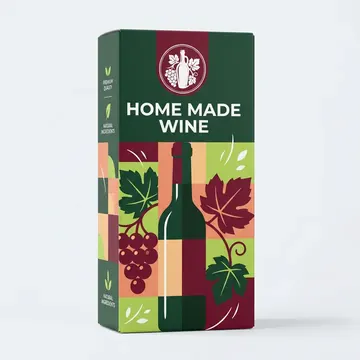 Home Made Wine Packaging for Shreya - AI-generated packaging design concept