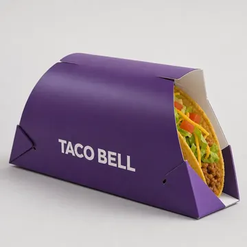 Tacos Packaging for Tacobell - AI-generated packaging design concept