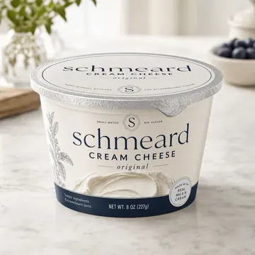 Cream Cheese Packaging for Schmeard - AI-generated packaging design concept