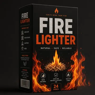 Fire Lighters Packaging for Fire Lighter #0761 - AI-generated packaging design concept