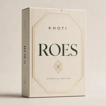 ROES Packaging for KHOTI - AI-generated packaging design concept