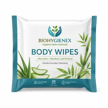 Body Wipes Packaging for Biohygienex - AI-generated packaging design concept