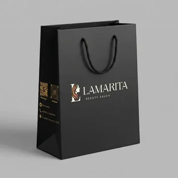Shopping Bag Packaging for Lamarita - AI-generated packaging design concept