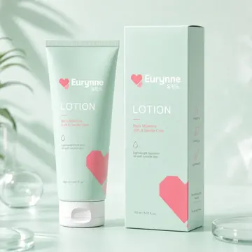 Lotion Packaging for Eurynne - AI-generated packaging design concept