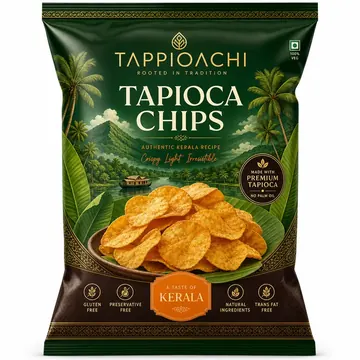 Tapioca Chips Packaging for Tappioachi - AI-generated packaging design concept