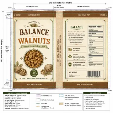 Packaging Label Design #0864 - AI-generated packaging design concept