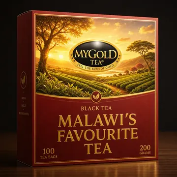 MyGold Tea Packaging for MyGold - AI-generated packaging design concept