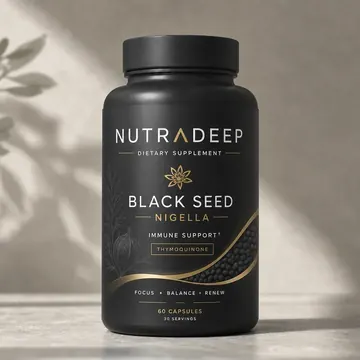 NutraDeep Packaging Design - AI-generated packaging design concept