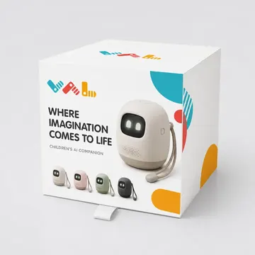 Childrens AI Companion Packaging for VAL - AI-generated packaging design concept