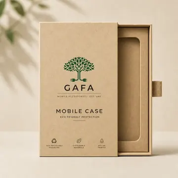 Mobile Case Packaging for GAFA - AI-generated packaging design concept