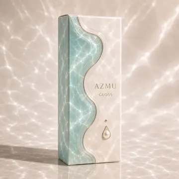 Gloss Packaging for Azmu - AI-generated packaging design concept