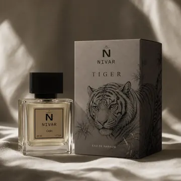 Tiger Packaging for NIvar - AI-generated packaging design concept