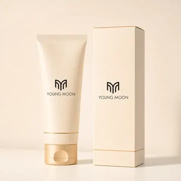 Cosmetic Packaging for Young Moon - AI-generated packaging design concept