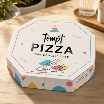 Pizza Packaging for Tempt - AI-generated packaging design concept