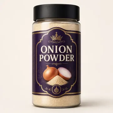 Onion Powder Packaging Design - AI-generated packaging design concept