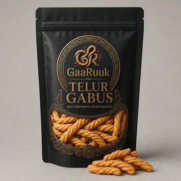 Telur Gabus Packaging for GaaRuuk #1103 - AI-generated packaging design concept