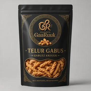 Telur Gabus Packaging for GaaRuuk #1107 - AI-generated packaging design concept