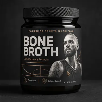 Bone Broth Packaging for Fournier Sports Nutrition - AI-generated packaging design concept