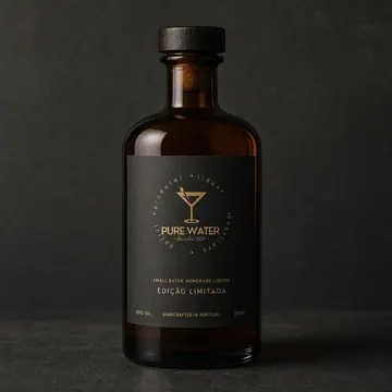 Liquor Packaging for Pure Water - AI-generated packaging design concept