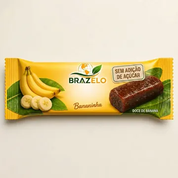 Doce De Banana Packaging for BRAZELO - AI-generated packaging design concept