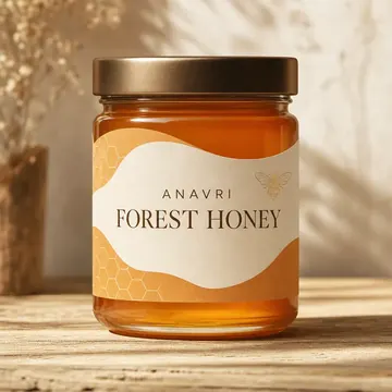 Jungle Honey Packaging for ANAVRI - AI-generated packaging design concept