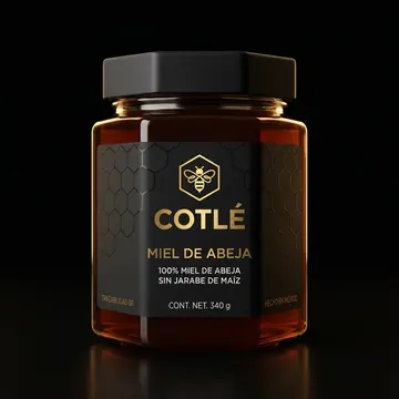 Miel De Abeja Packaging for Cotlé - AI-generated packaging design concept