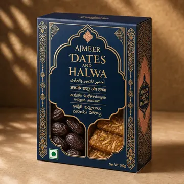 Sweet Packaging for Ajmeer - AI-generated packaging design concept