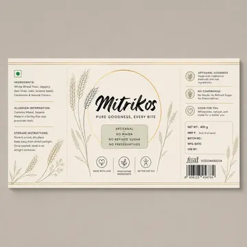 Mitrikos Packaging Design - AI-generated packaging design concept