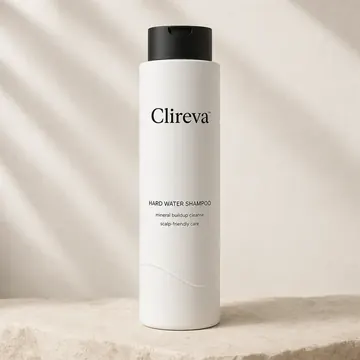 Hard Water Shampoo Packaging for Clireva - AI-generated packaging design concept