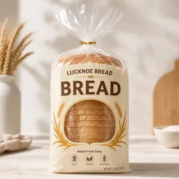 Bread Packaging for Lucknoe Bread - AI-generated packaging design concept