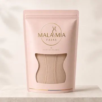 Fajas Moldesdoras Packaging for Mala Mia - AI-generated packaging design concept