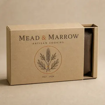 Cookie Box Packaging for Mead And Marrow - AI-generated packaging design concept
