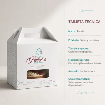 Tortas Y Reposteria Packaging for Pabel's - AI-generated packaging design concept