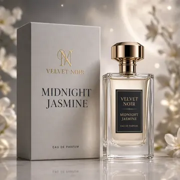 Perfume Bottle Packaging for Velvet Noir - AI-generated packaging design concept