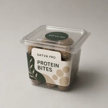 Protien Bites Packaging for Satva Pro - AI-generated packaging design concept