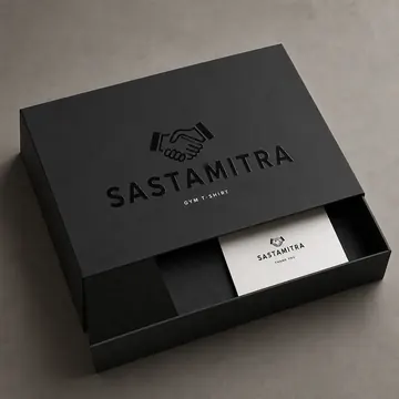 Gym T Shirt Packaging for Sastamitra - AI-generated packaging design concept