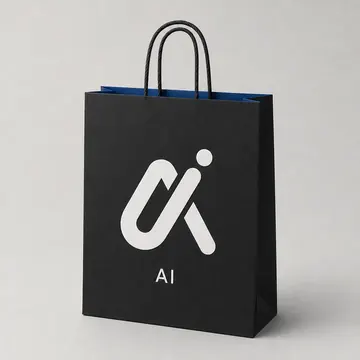Bag Packaging for AI - AI-generated packaging design concept