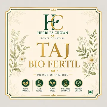 Taj Bio Fertil Packaging for Herbles Crown - AI-generated packaging design concept
