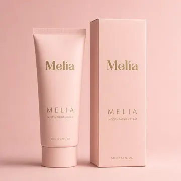 Melia Packaging Design - AI-generated packaging design concept