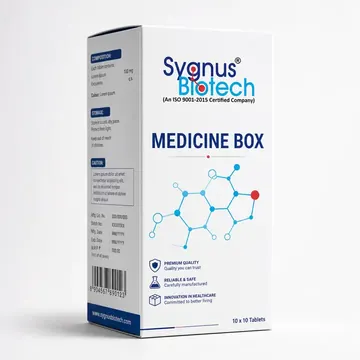 Medicine Box Packaging for Sygnus Biotech - AI-generated packaging design concept