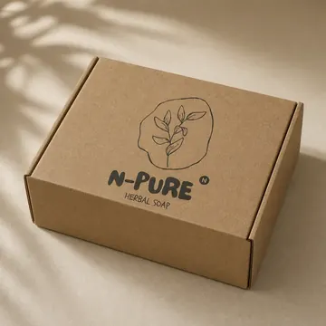 Herbal Soap Packaging for N Pure - AI-generated packaging design concept