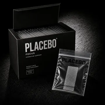 Focus Packaging for Placebo - AI-generated packaging design concept
