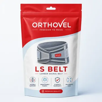 LS Belt Packaging for ORTHOVEL - AI-generated packaging design concept