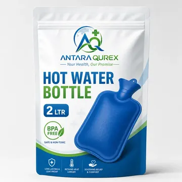 HOT WATER BOTTLE Packaging for ANTARA QUREX - AI-generated packaging design concept