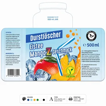 Packaging Label Design #1528 - AI-generated packaging design concept