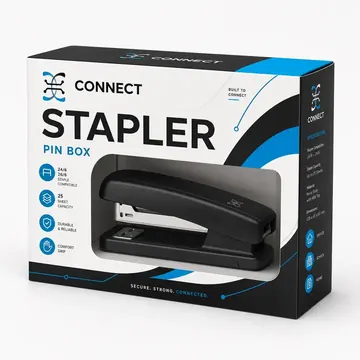 Stapler Packaging for CONNECT #1541 - AI-generated packaging design concept