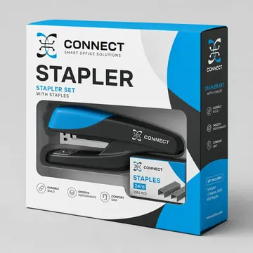 Stapler Packaging for CONNECT #1542 - AI-generated packaging design concept