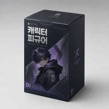 캐릭터 피규어 Packaging Design - AI-generated packaging design concept