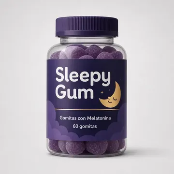 GUMMIE MELATONINE Packaging for Sleepy - AI-generated packaging design concept