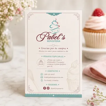 Reposteria Packaging for Pabels #1561 - AI-generated packaging design concept